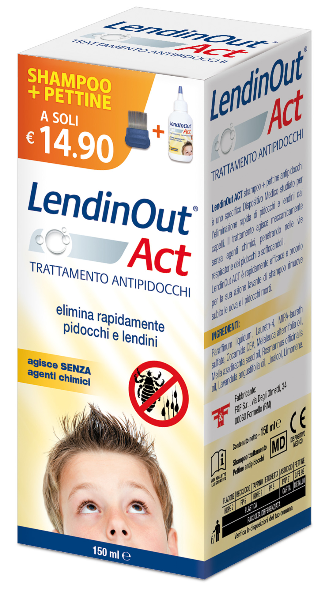 LENDINOUT ACT TRATTAMENTO ANTIPIDOCCHI