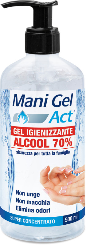 MANI GEL ACT IGIENIZZANTE ALCOOLICO AL 70% - 500ml