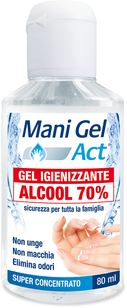 MANI GEL ACT IGIENIZZANTE ALCOOLICO AL 70% - 80ml MANI GEL ACT IGIENIZZANTE ALCOOLICO AL 70% - 80ml