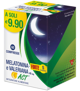 MELATONINA ACT + FORTE 5 COMPLEX E VALERIANA 45mg